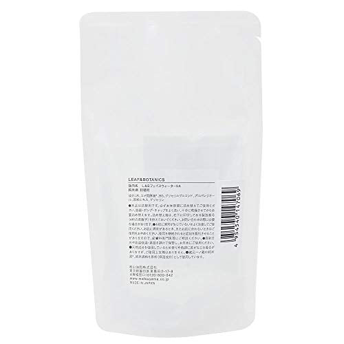 Leaf &amp; Botanics Face Water Rice Sake Refill 90ml for Japanese Skincare