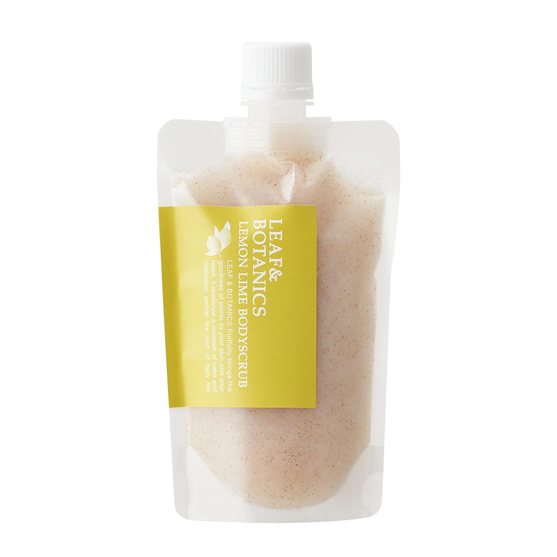 Leaf & Botanics Body Scrub Lemon Lime 200g for Refreshing Skin