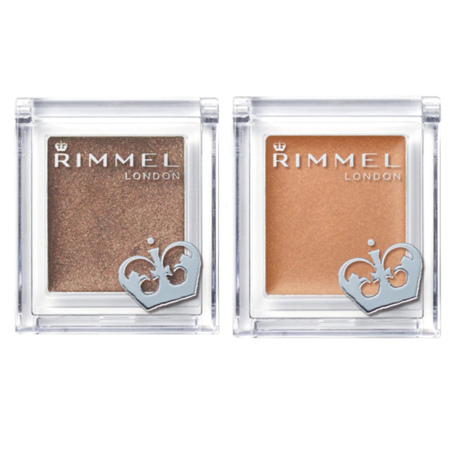 Rimmel Prism Powder Eye Color Set 005 (029 Camel Brown Pearl Type 030 Apricot Beige Matte Type) 1.5 grams (x 2)