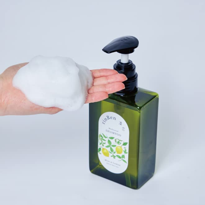rinRen Mint and Lemon Shampoo 400ml for Japanese Hair Care