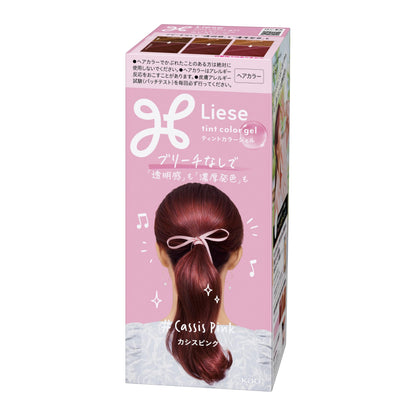 Liese Tinte Color Gel Cassis Pink 191ml pour Cheveux Noirs