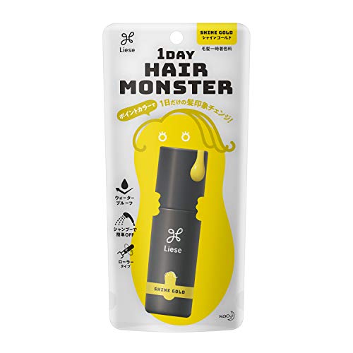 Liese 1DAY Hair Monster Shine Gold Hair Color, Floral Scent 20ml