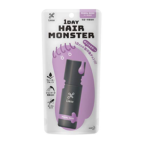 Liese 1DAY Hair Monster Pearl Rose 20ml Waterproof Color Change