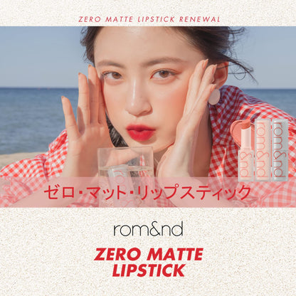 rom&amp;nd Zero Matte Lipstick Adorable 08 for a Flawless Finish