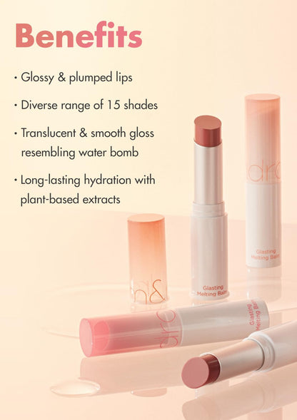 rom&amp;nd Glasting Melting Balm 15g for Smooth Hydration