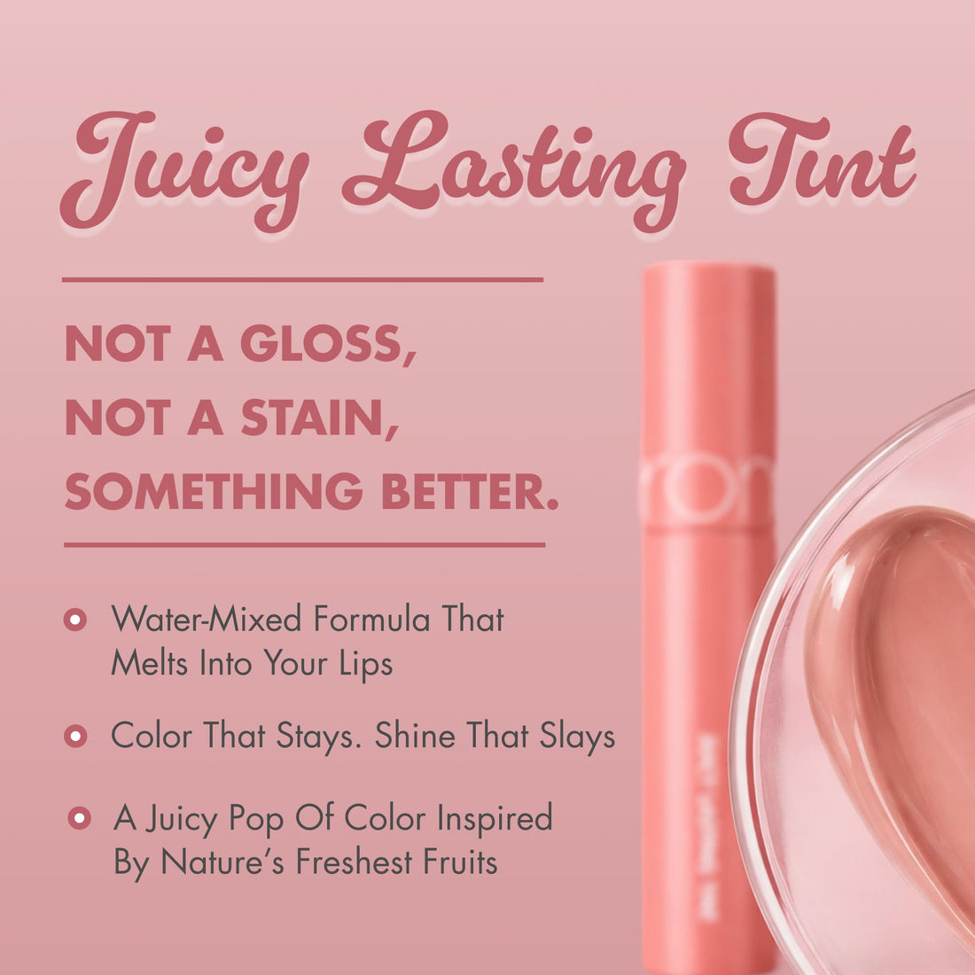 rom&amp;nd JUICY LASTING TINT Peach Honey 36 for Vibrant Lips