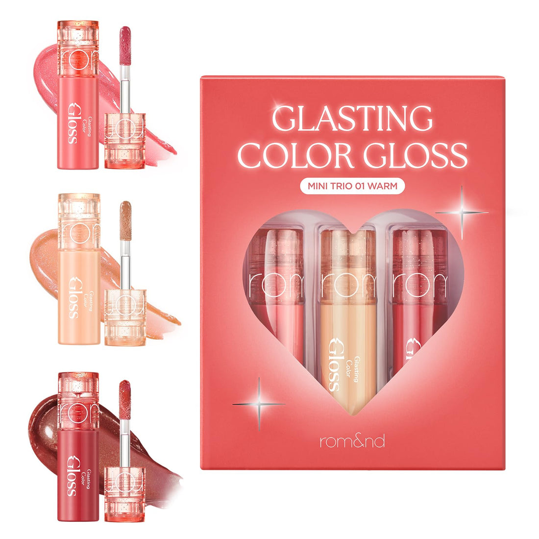 rom&nd GLASTING COLOR GLOSS Warm Shade Lip Gloss 01