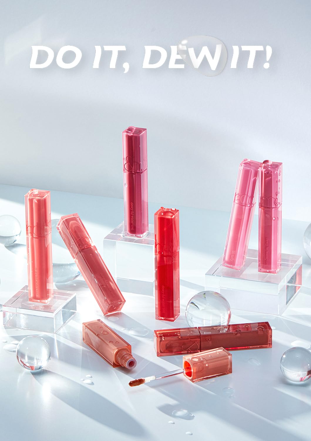 rom&amp;nd DEWY·FUL WATER TINT Hydrating Lip Tint in 10 Murmur Pink