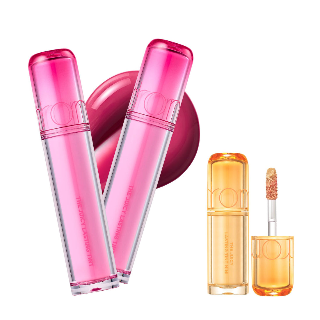 rom&amp;nd Juicy Lasting Tint High Pigment Lip Tint 21 Grape Bomb 2ea 09 Wild Pear 1ea