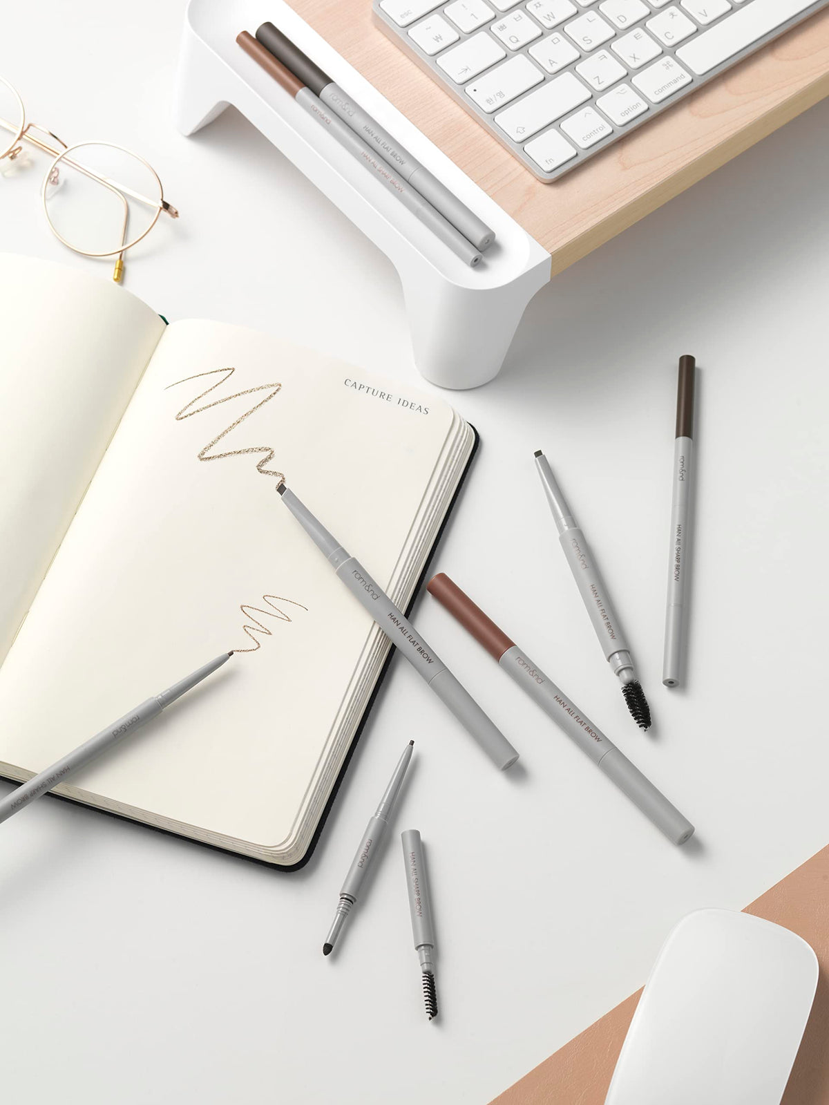 rom&amp;nd HAN ALL BROW Flat Brow Classic Grey