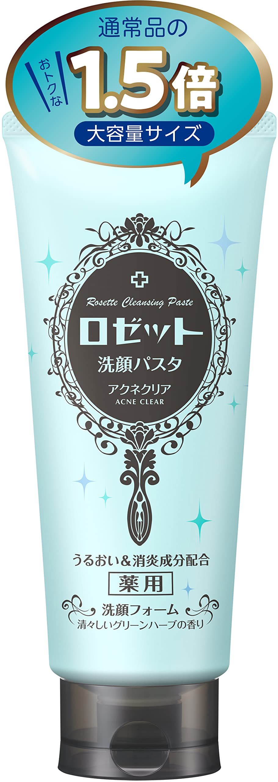 ROSETTE Cleansing Paste Clear 180g for Radiant Skin