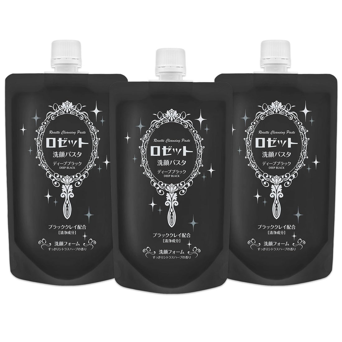 ROSETTE Deep Black Cleansing Paste 240g for Japanese Skincare