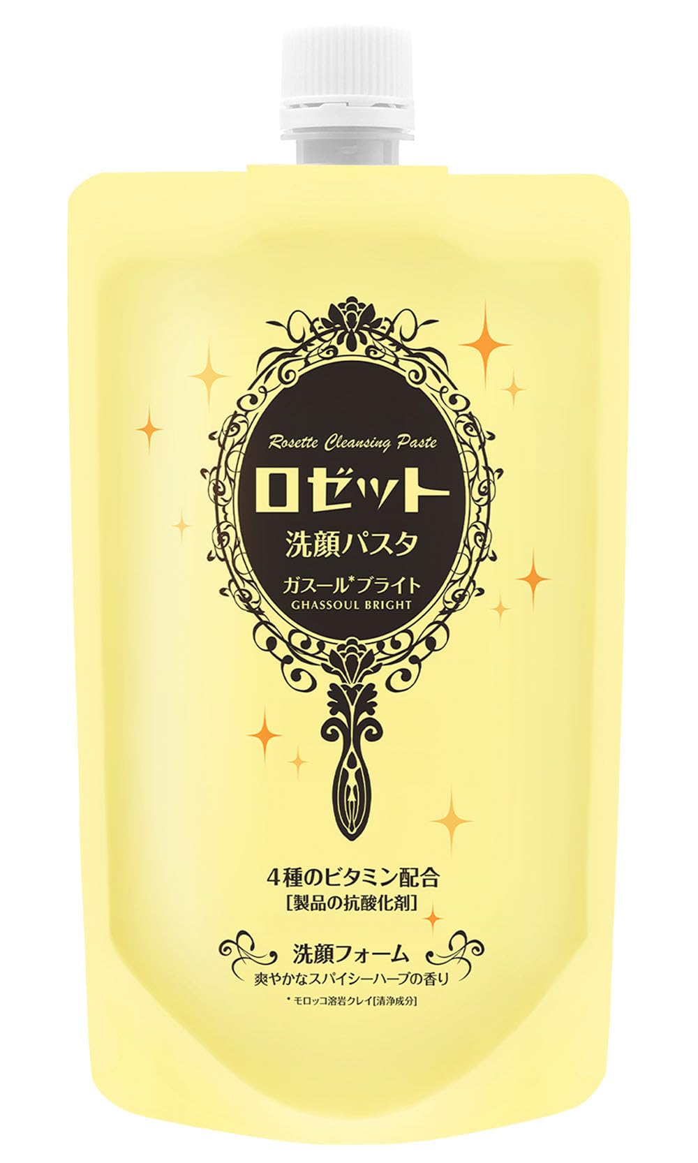 ROSETTE Facial Cleansing Paste Gasur Bright 240g for Japanese Skincare