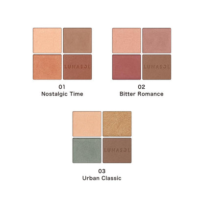 LUNASOL Eyeshadow Palette N 03 with Four Color Options