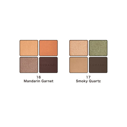LUNASOL Eye Coloration Palette 17 with Vibrant Shades 6.4g