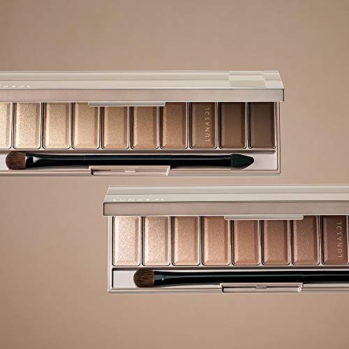 LUNASOL Neutral Beige Eyeshadow Palette with 10 Shades