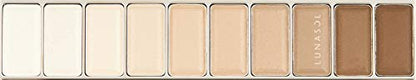 LUNASOL Neutral Beige Eyeshadow Palette with 10 Shades