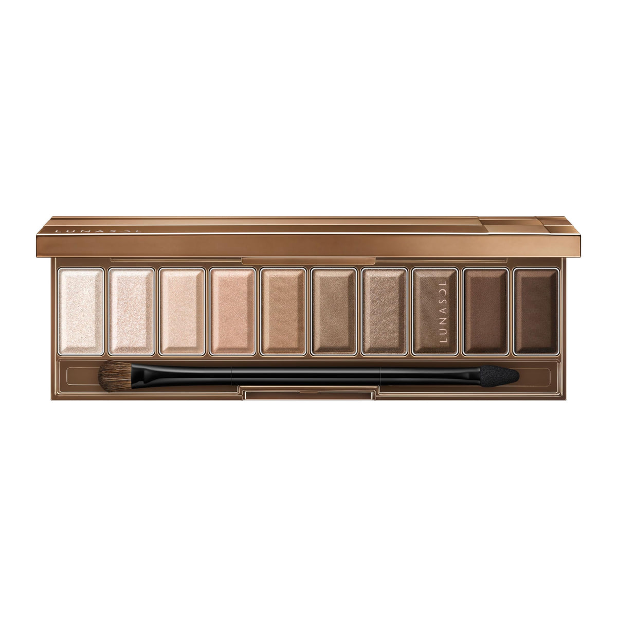 LUNASOL Noble Beige Eyeshadow Palette with 10 Shades