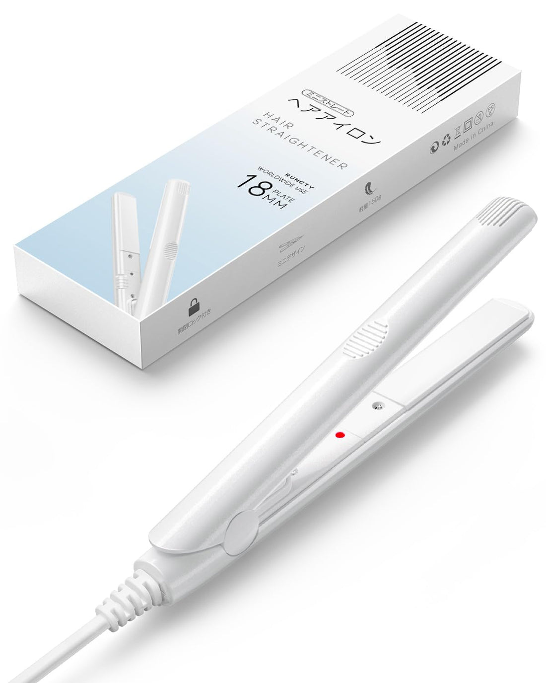 RUNCTY Mini Hair Iron Compact Lightweight Hair Styling Tool