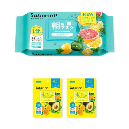SABORINO Morning Face Sheet Refreshing Fruit Type 32 Sheets