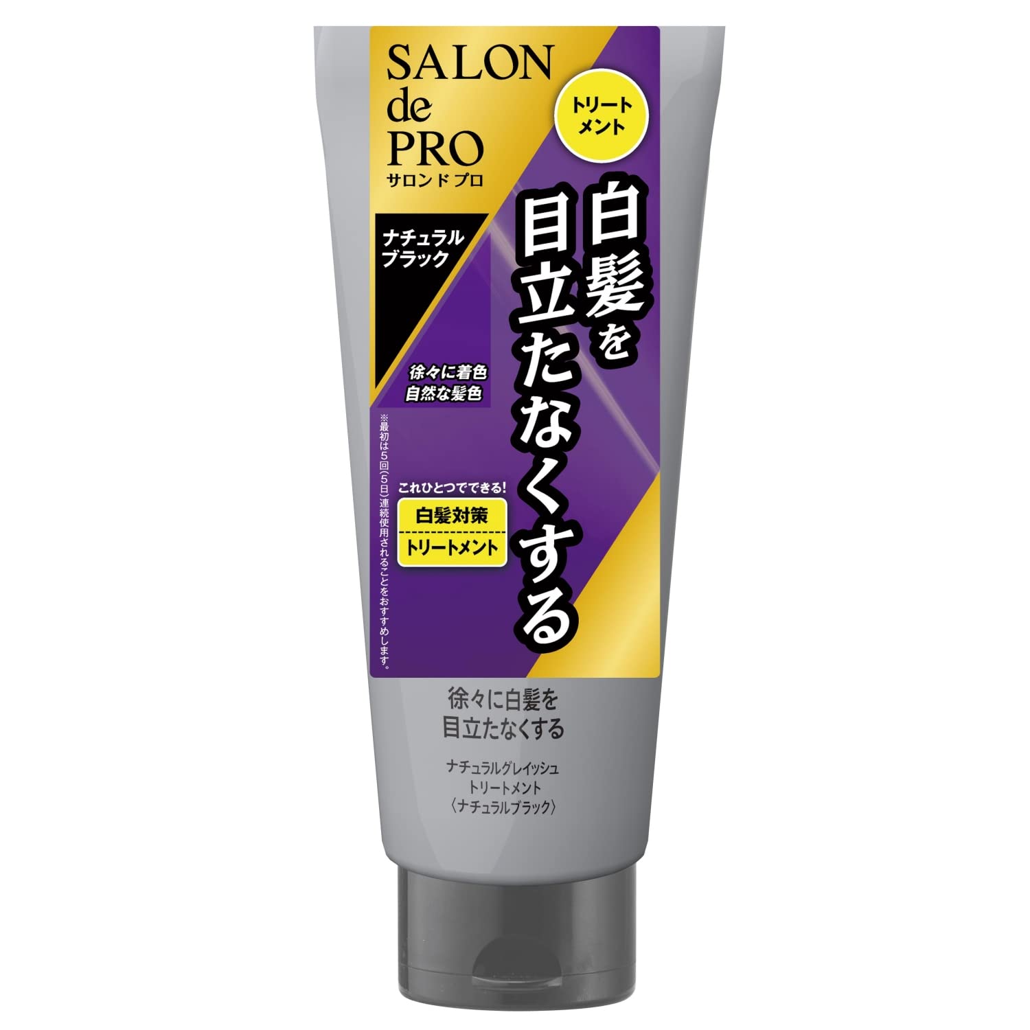 Salon de Pro Gray Hair Dye Natural Grayish Treatment Natural Black 180g