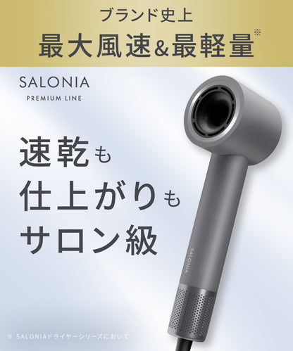 SALONIA Smooth Shine Smart Hair Dryer Ash White