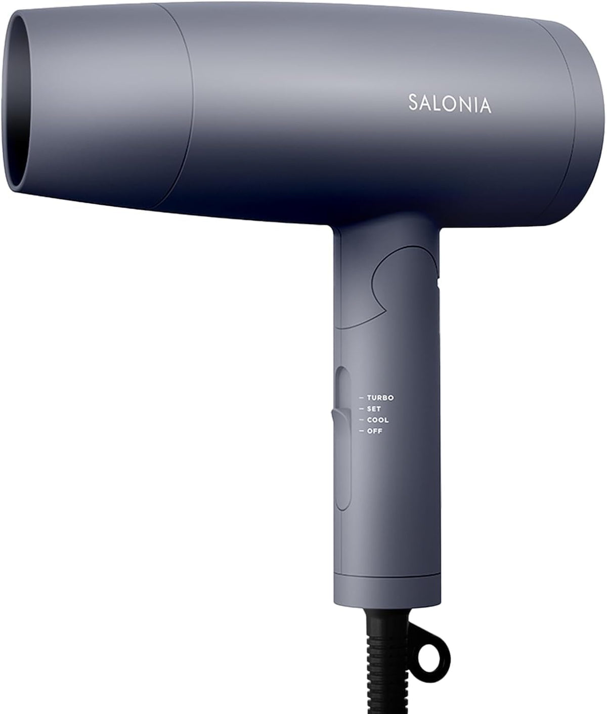 SALONIA Speedy Ion Hair Dryer Lightweight High Airflow Gray