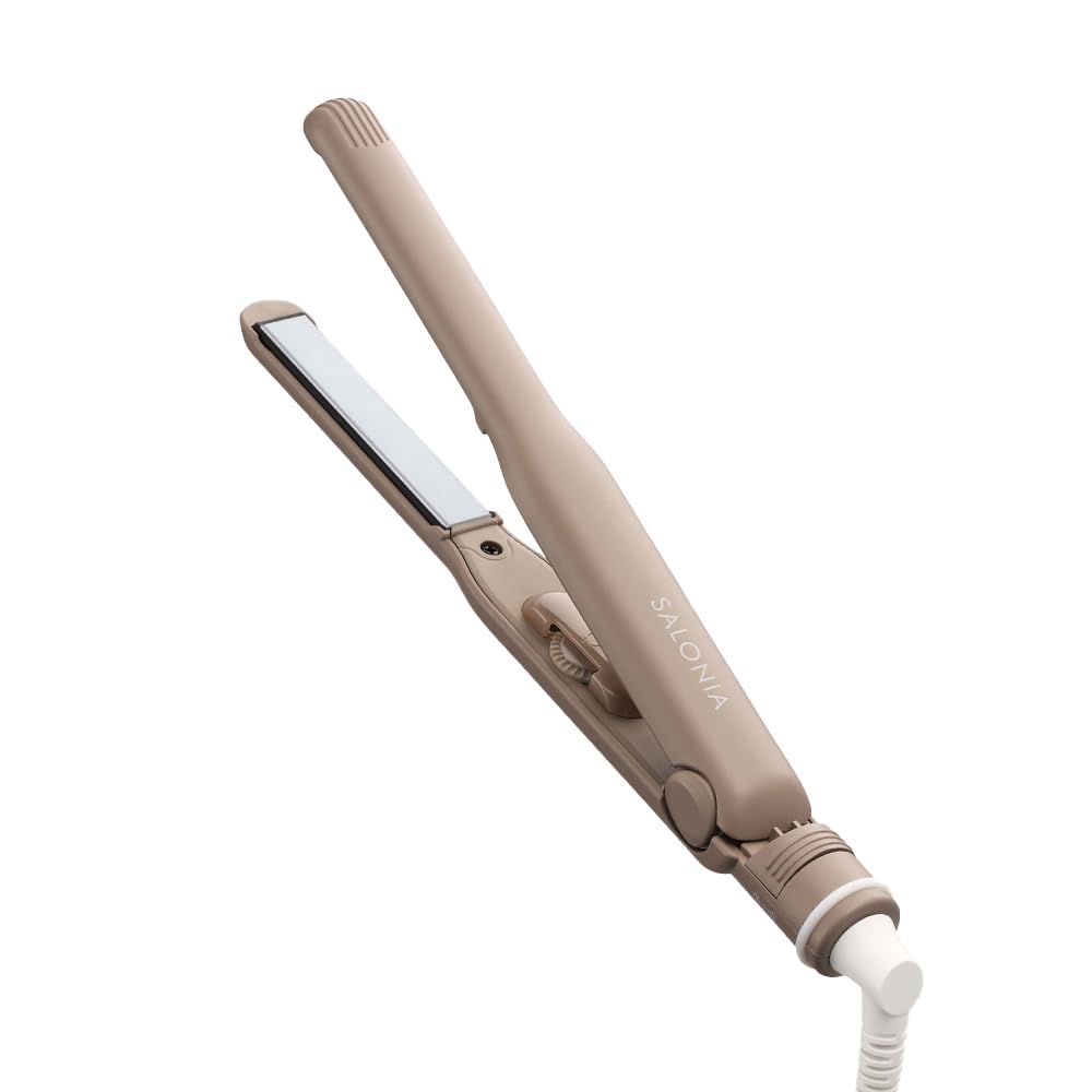 SALONIA 15mm Straight Hair Iron for Effortless Styling