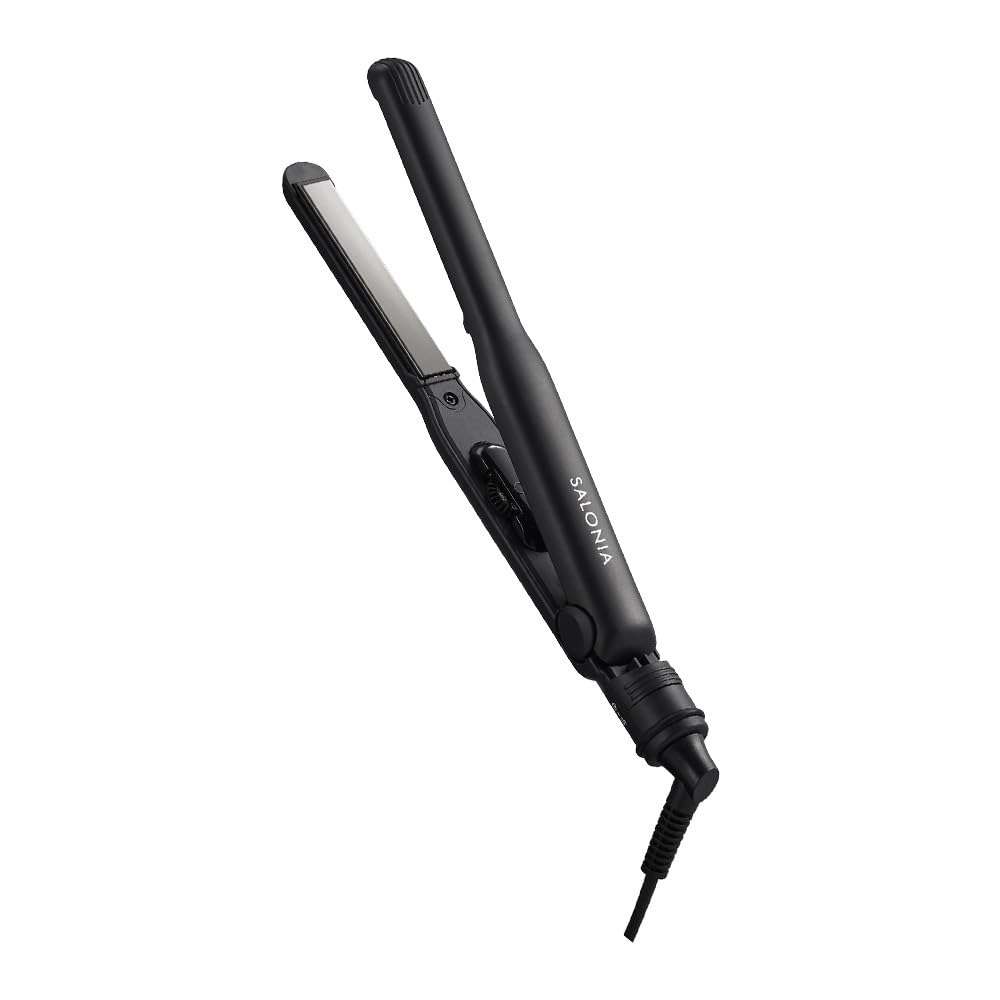 SALONIA Straight Hair Iron, 15mm, Black (Amazon Japan Exclusive)