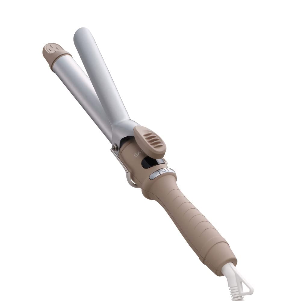SALONIA Ceramic Curling Iron, 25mm, Beige (Overseas-Compatible, Amazon.co.jp Exclusive)