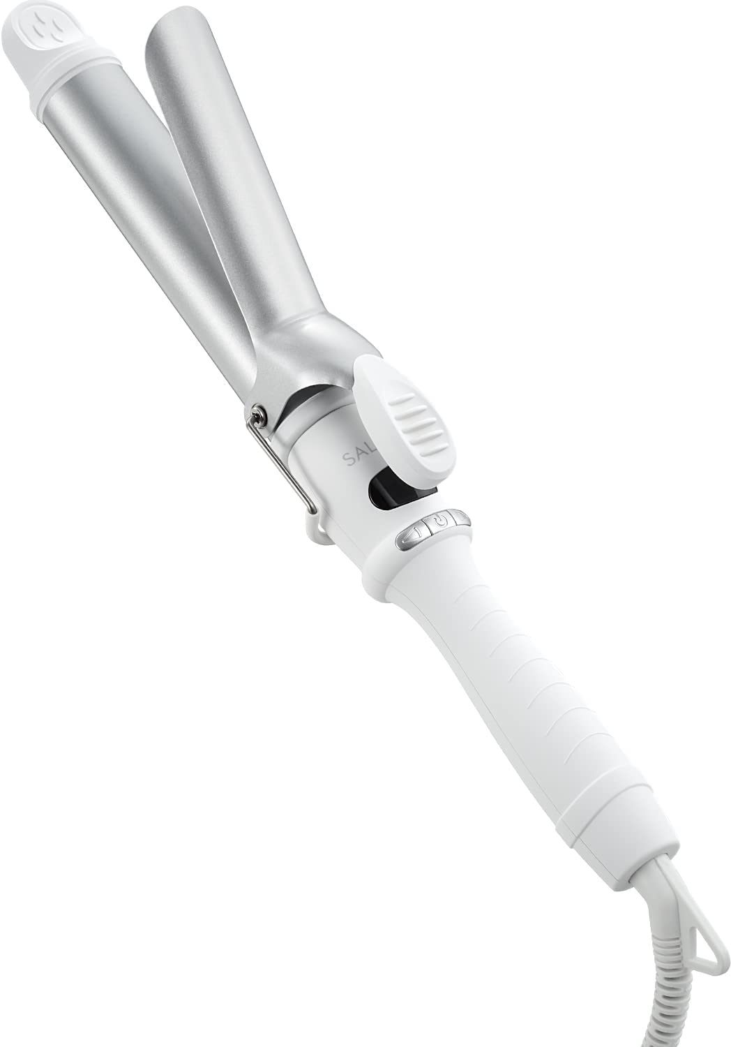SALONIA Ceramic Curling Iron 32mm, Overseas-Compatible, SL-008SW White (Amazon Japan Exclusive)