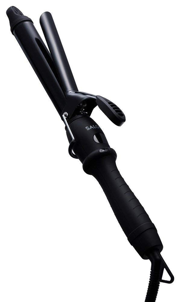 SALONIA Ceramic Curling Hair Iron, 25mm, Black (Amazon.co.jp Limited)