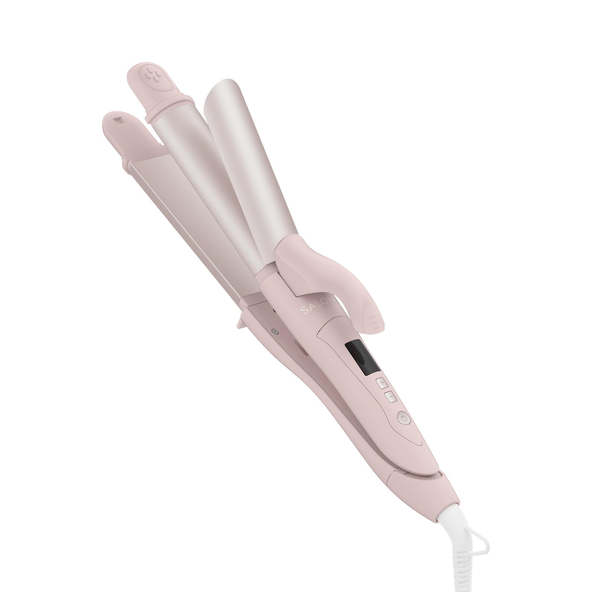 SALONIA 2WAY Hair Iron 32mm Misty Pink for Japanese Hair Care