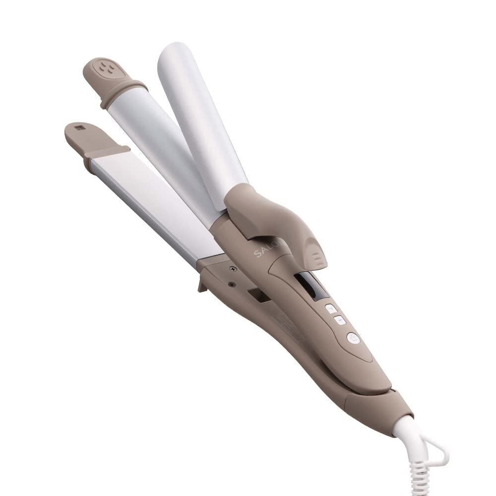 SALONIA 2WAY Hair Iron 32mm for Straightening and Curling