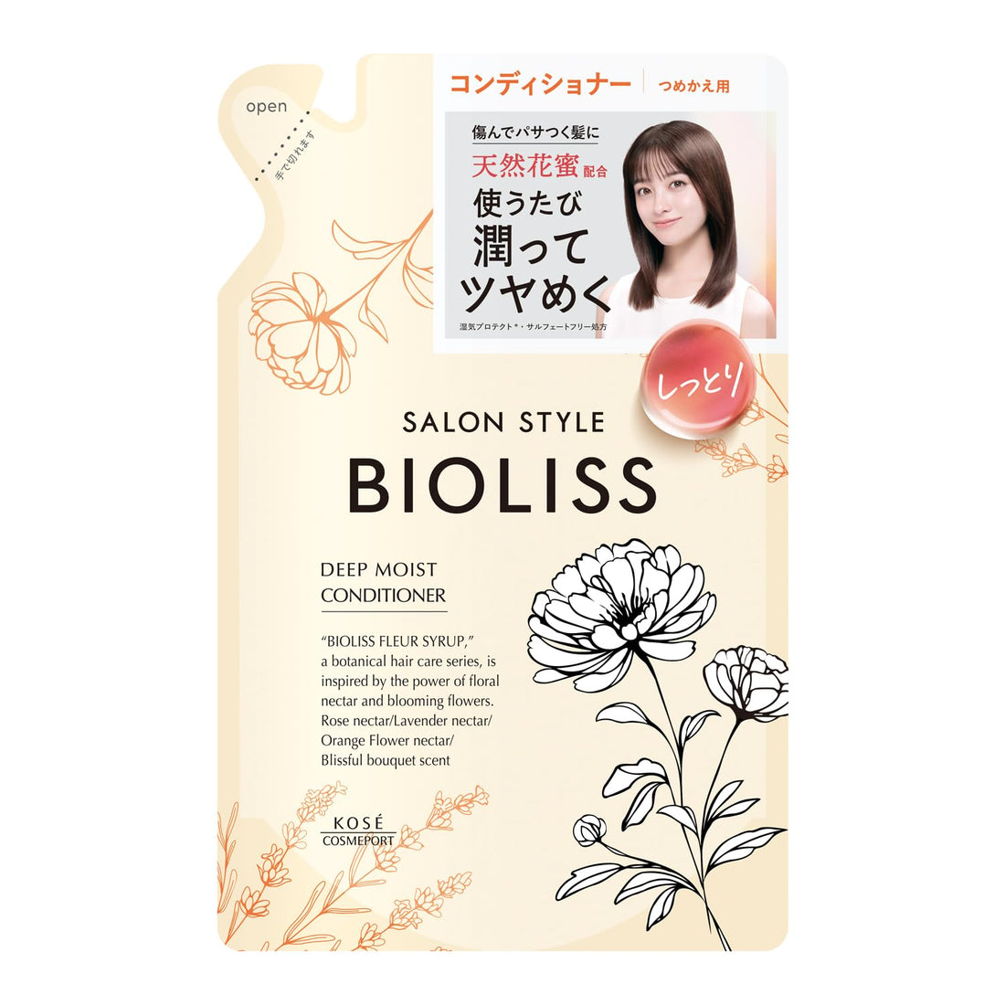 SALON STYLE Biolis Fleur Syrup Hair Conditioner Deep Moist 200g