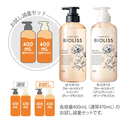 SALON STYLE Biolis Fleur Syrup Deep Moist Shampoo and Conditioner Set