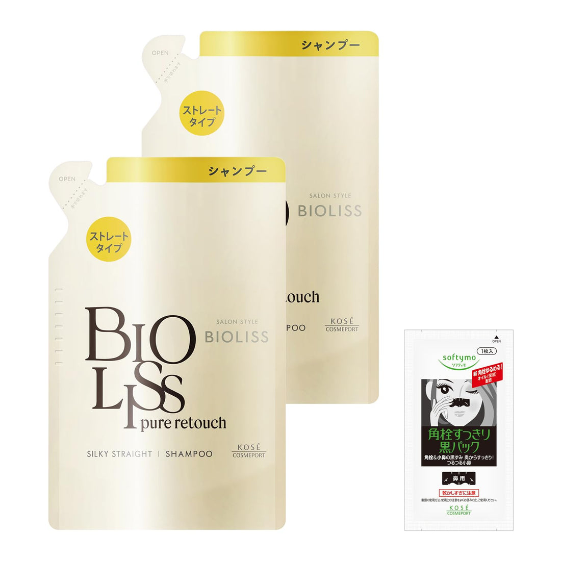 SALON STYLE Biolis Pure Retouch Shampoo 340ml Straight Type