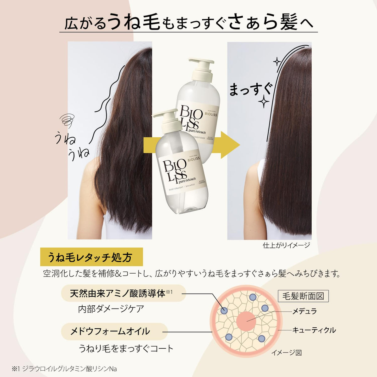 SALON STYLE Biolis Pure Retouch Conditioner 340ml Straight Type