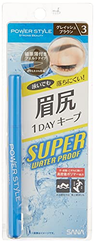 SANA Liquid Eyebrow Super Waterproof N3 Grayish Brown 1 Piece