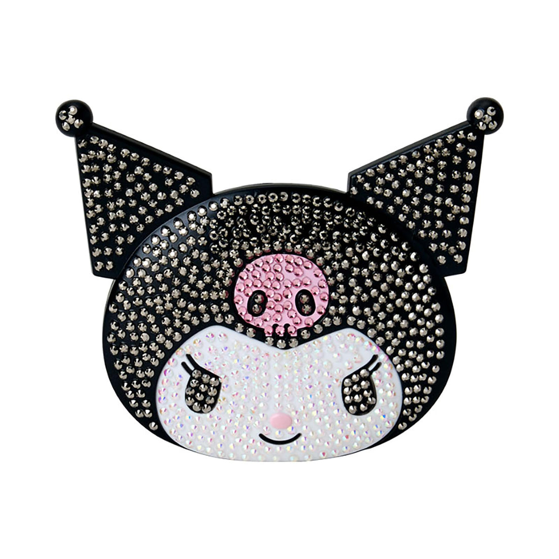SANRIO Hair Comb and Mirror Set with Jewel Deco Design