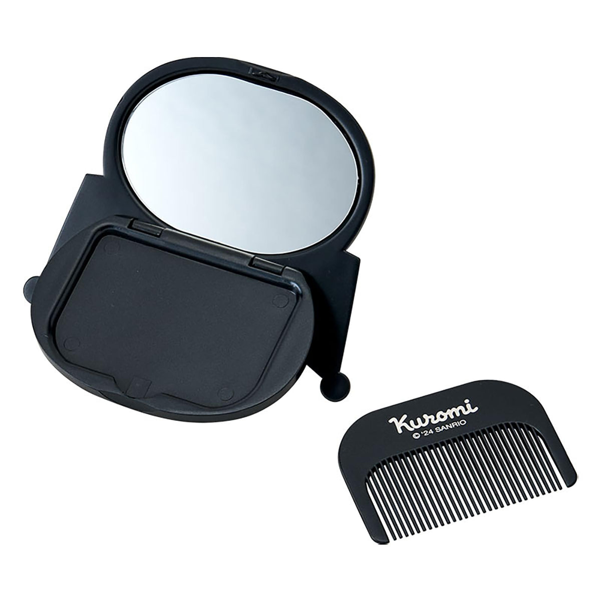 SANRIO Hair Comb and Mirror Set with Jewel Deco Design