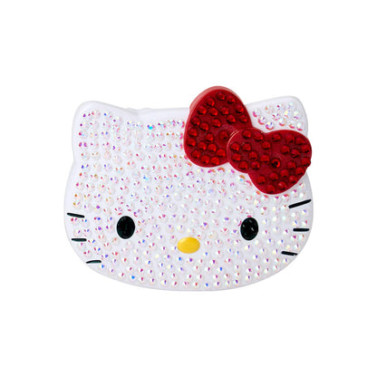 SANRIO Mirror &amp; Comb (Jewel Deco), Hello Kitty, Approx. 9.3 × 1.6 × 7.9 cm
