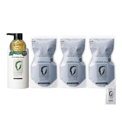 Sastty RISHIRIA Furel Natural Black Color Shampoo 240ml Set