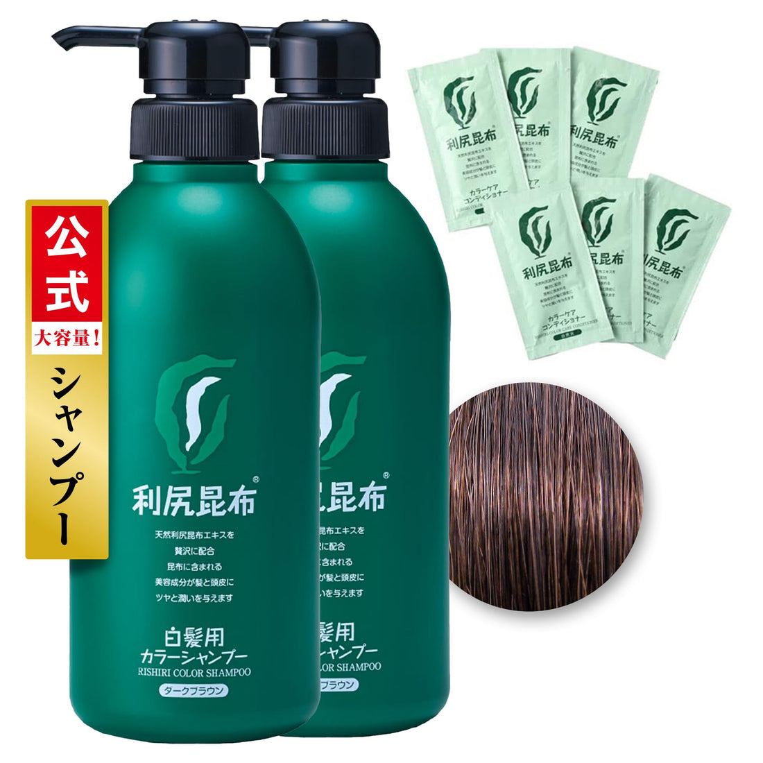 Sastty Dark Brown Hair Color Shampoo 500ml Duo Pack with Conditioner