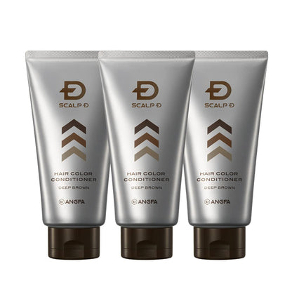 Sukarupu Hair Color Conditioner Deep Brown 3-Pack 150g for Men