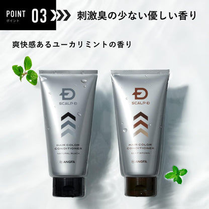 Sukarupu Hair Color Conditioner and Shampoo Set Natural Black