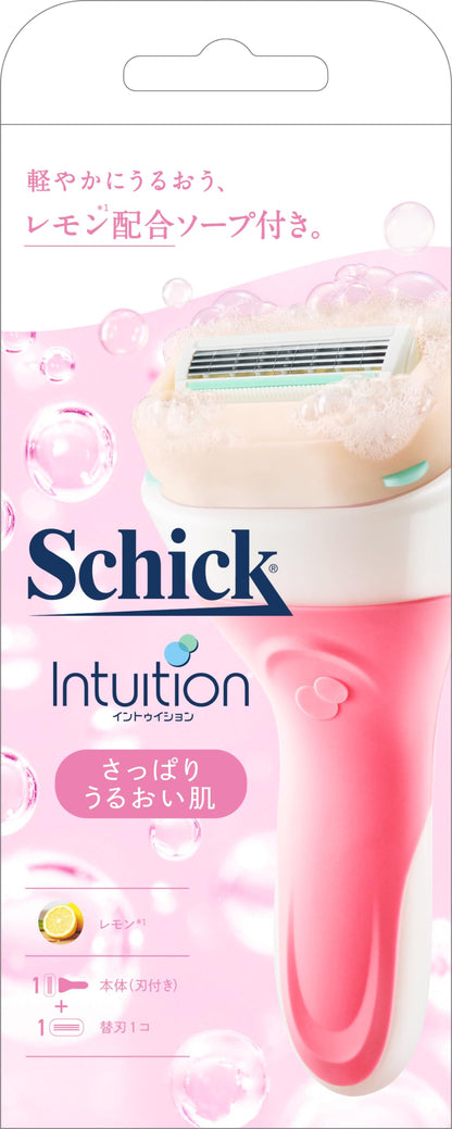 Schick(シック) イントゥイション さっぱりうるおい肌 ホルダー(刃付き+替刃1コ)カミソリ 女性