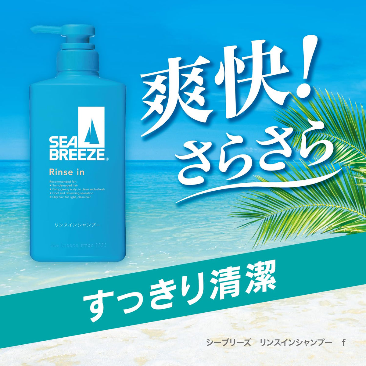 Seabreeze Hair Care Set Rinse-In Shampoo 490ml with Refill 330ml x2