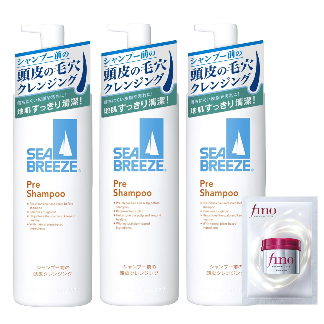 Seabreeze Scalp Cleansing Pre-Shampoo 200ml Set of 3