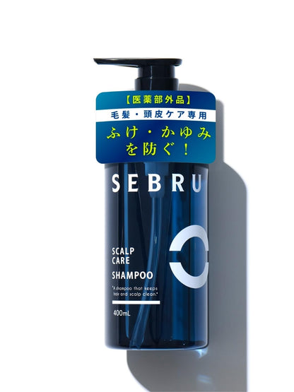 SEBRU Scalp Care Shampoo 400mL for Flake and Itch Relief